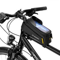   Kerékpár vázra szerelhető telefontartó, 6,7" képernyőméretig, fekete
