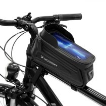   1,7 literes kerékpár vázra szerelhető telefontartó, 6,7" képernyőméretig, fekete