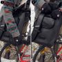 Kerékpáros hátizsák és oldaltáska, 23 literes, piros