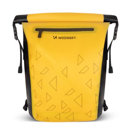 Kerékpáros hátizsák és oldaltáska, 23 literes, sárga